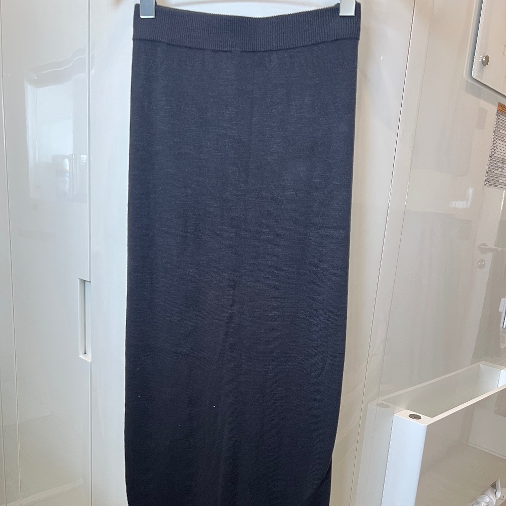 Black Knit Maxi Skirt